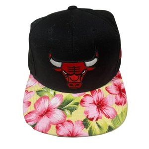 Adidas Chicago Bulls Floral Hibiscus Adjustable Snapback Hat